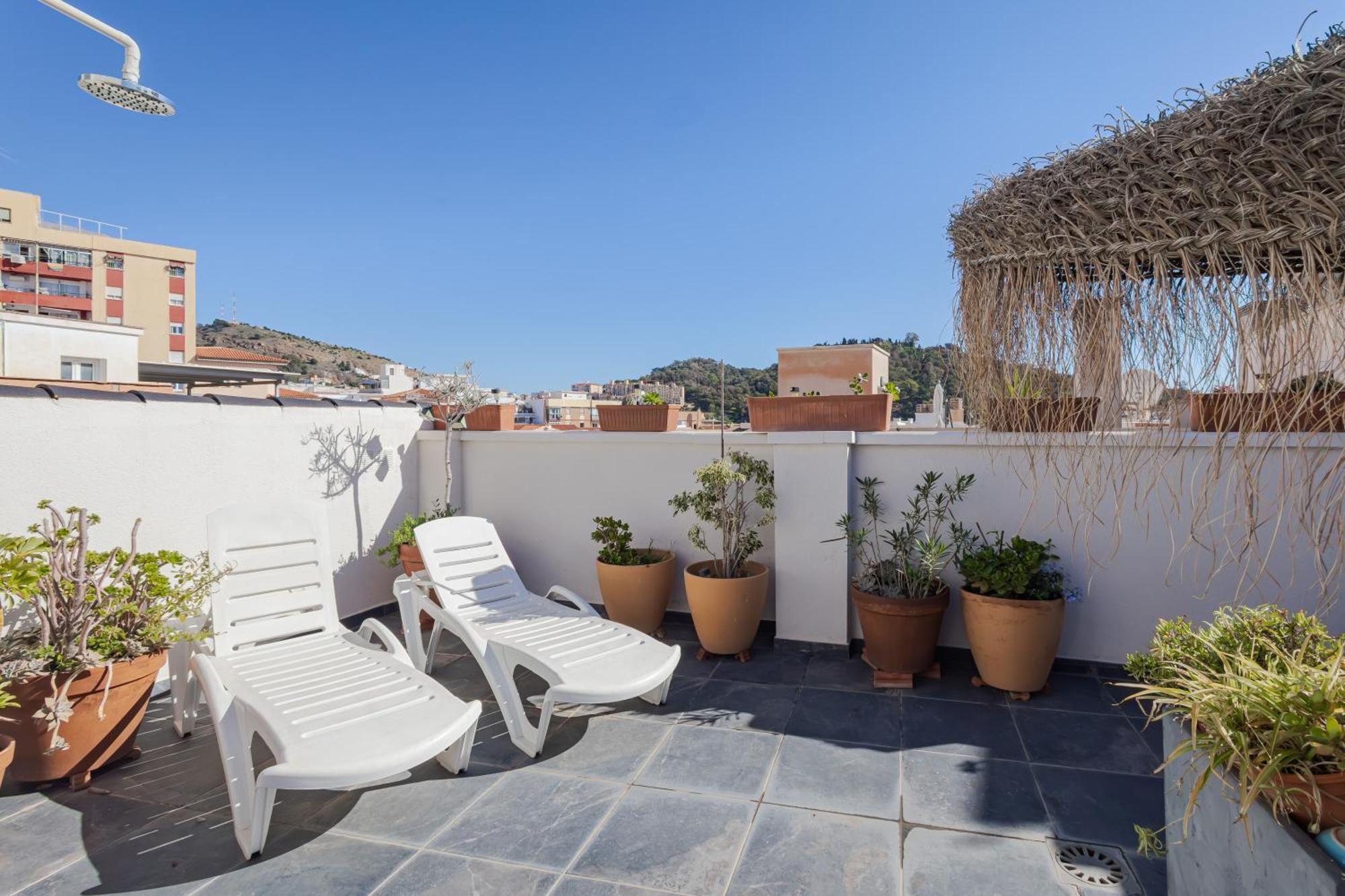 Historic Centre + Rooftop + Parking Málaga Kültér fotó